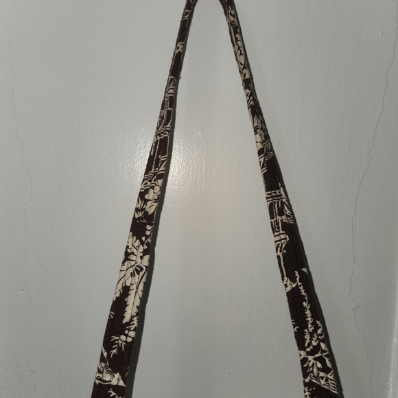 Vera Bradley Brown and Cream Floral Tote Bag - Picture 8 of 16